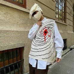 Streetgarm Handknit Blood Wound Knitted Vest NEW
