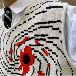 Streetgarm Handknit Blood Wound Knitted Vest NEW