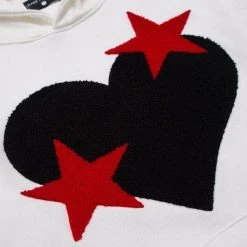 Streetgarm NEW Heart And Star Embroidered Hoodie 12 Streetgarm NEW Heart And Star Embroidered Hoodie