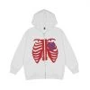 Streetgarm NEW Heart Skeleton Zip Hoodie 2 Streetgarm NEW Heart Skeleton Zip Hoodie