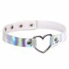 Streetgarm Holographic Heart Choker NEW