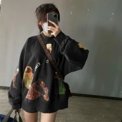 Streetgarm NEW Kanye West Jesus Is King Cross Crewneck - Black