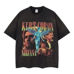 Streetgarm Kurt Cobain Nirvana Washed T-Shirt
