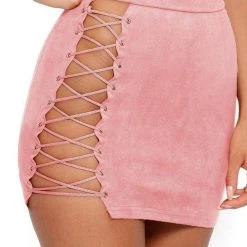 Streetgarm Lace Suede Two Piece