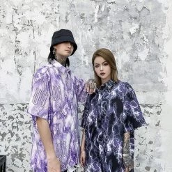 Streetgarm NEW Lightning Print Hawaiian Shirt