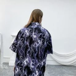 Streetgarm NEW Lightning Print Hawaiian Shirt