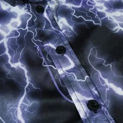 Streetgarm NEW Lightning Print Hawaiian Shirt