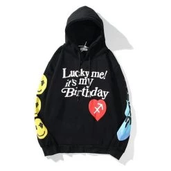 Streetgarm Lucky Me Its My Birthday Kids See Ghosts Hoodie