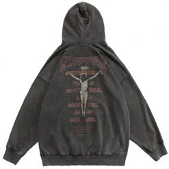 Streetgarm Made Extreme Jesus Crucifix Hoodie NEW