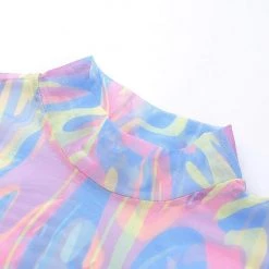 Streetgarm Marble High Neck Mesh Bodysuit NEW 13 Streetgarm Marble High Neck Mesh Bodysuit NEW