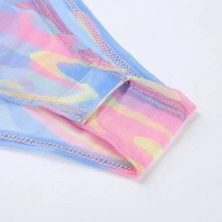 Streetgarm Marble High Neck Mesh Bodysuit NEW 12 Streetgarm Marble High Neck Mesh Bodysuit NEW