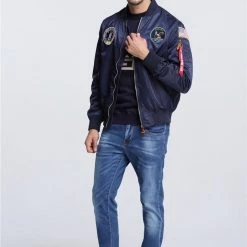 Streetgarm NASA Space Shuttle Apollo Bomber Jacket NEW