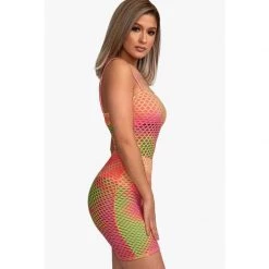 Streetgarm Neon Fishnet Dress - Pink 11 Streetgarm Neon Fishnet Dress - Pink
