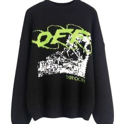 Streetgarm NEW OFF Ruined Knitted Sweatshirt