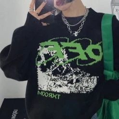 Streetgarm NEW OFF Ruined Knitted Sweatshirt