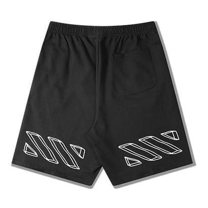 Streetgarm OFF Stripped White Shorts NEW 3 Streetgarm OFF Stripped White Shorts NEW