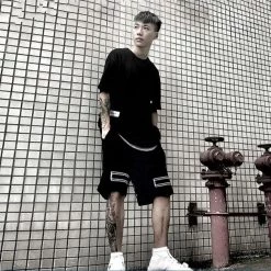 Streetgarm OFF Stripped White Shorts NEW 12 Streetgarm OFF Stripped White Shorts NEW