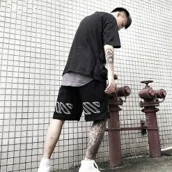 Streetgarm OFF Stripped White Shorts NEW 16 Streetgarm OFF Stripped White Shorts NEW