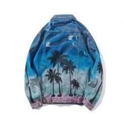 Streetgarm SALE Palm Tree Denim Jacket
