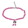 Streetgarm Pink Cherry Acrylic Chain Necklace