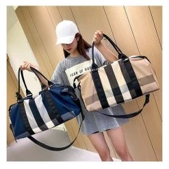 Streetgarm Plaid Duffle Bag NEW