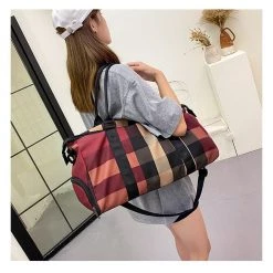 Streetgarm Plaid Duffle Bag NEW