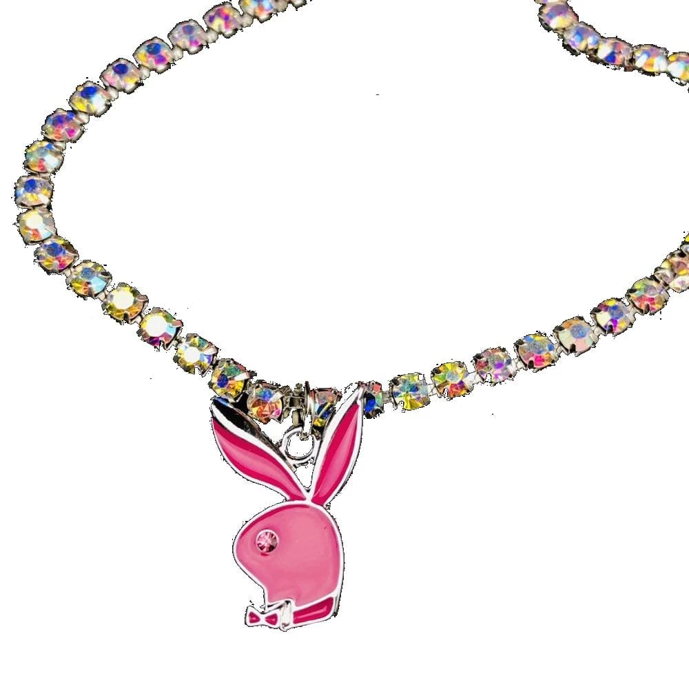 Streetgarm Playboy Rabbit Bead Necklace 3 Streetgarm Playboy Rabbit Bead Necklace