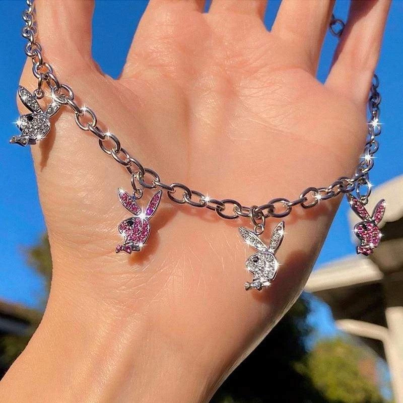 Streetgarm Playboy Rabbit Pendant Necklace 6 Streetgarm Playboy Rabbit Pendant Necklace