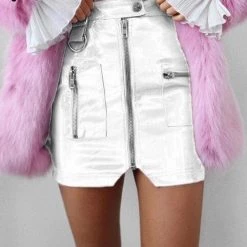 Streetgarm PVC Zipped Skirt NEW 12 Streetgarm PVC Zipped Skirt NEW