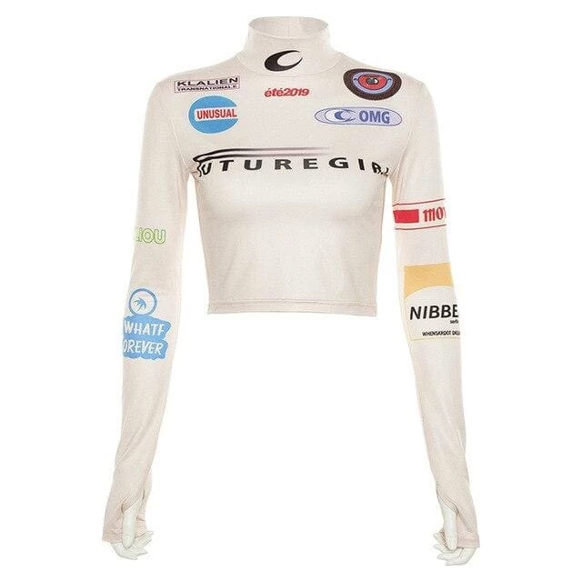 Streetgarm NEW Racing Long Sleeve Crop Top 7 Streetgarm NEW Racing Long Sleeve Crop Top