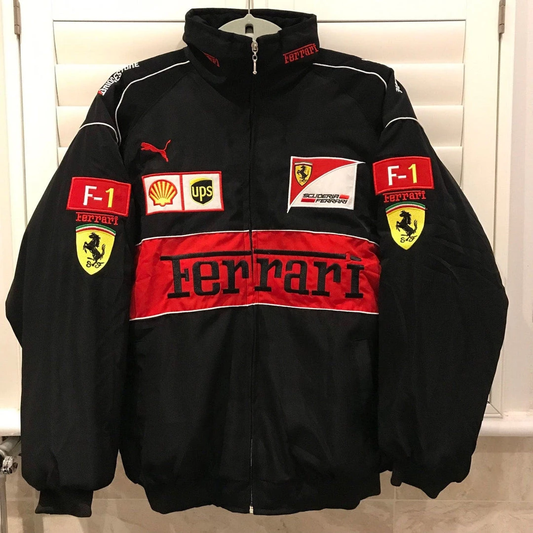 Streetgarm Retro Ferrari Racing Jacket NEW 8 Streetgarm Retro Ferrari Racing Jacket NEW