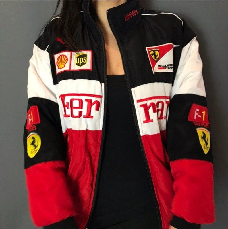 Streetgarm Retro Ferrari Racing Jacket NEW 5 Streetgarm Retro Ferrari Racing Jacket NEW
