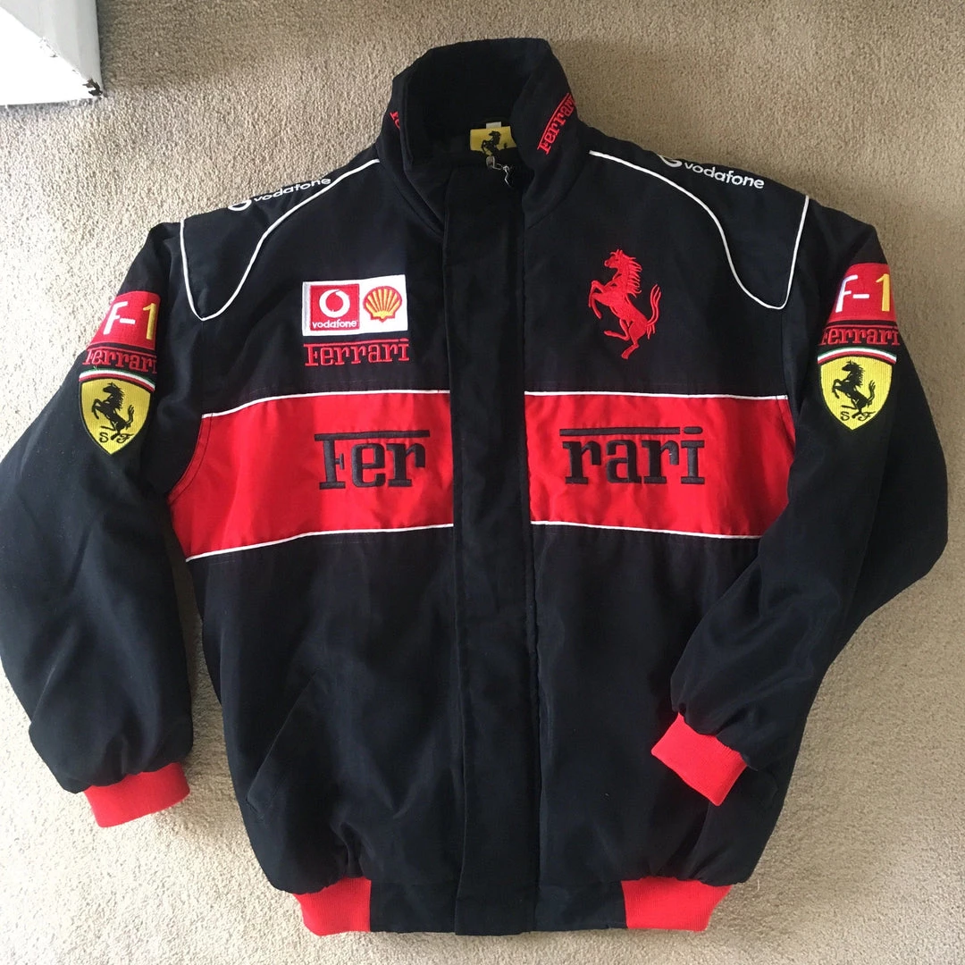 Streetgarm Retro Ferrari Racing Jacket NEW 7 Streetgarm Retro Ferrari Racing Jacket NEW