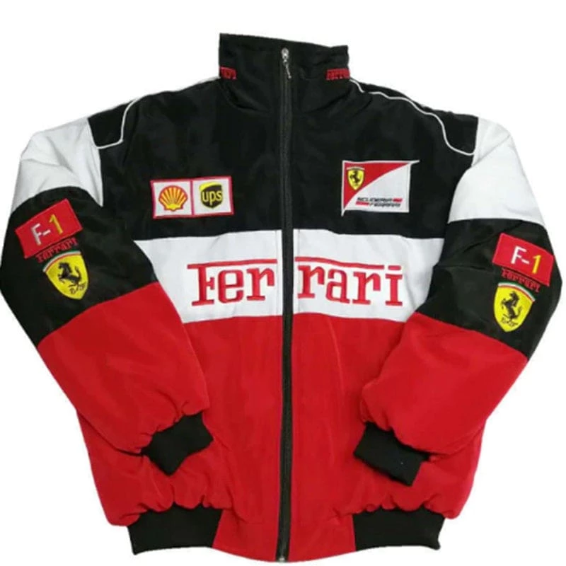 Streetgarm Retro Ferrari Racing Jacket NEW 3 Streetgarm Retro Ferrari Racing Jacket NEW