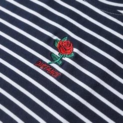 Streetgarm Rose Striped T-Shirt NEW