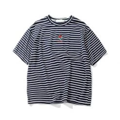Streetgarm Rose Striped T-Shirt NEW