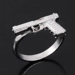 Streetgarm Silver Pistol Ring NEW