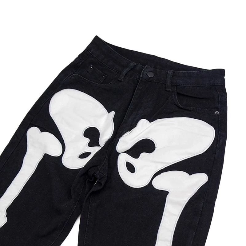 Streetgarm Skeleton Denim Jeans 9 Streetgarm Skeleton Denim Jeans