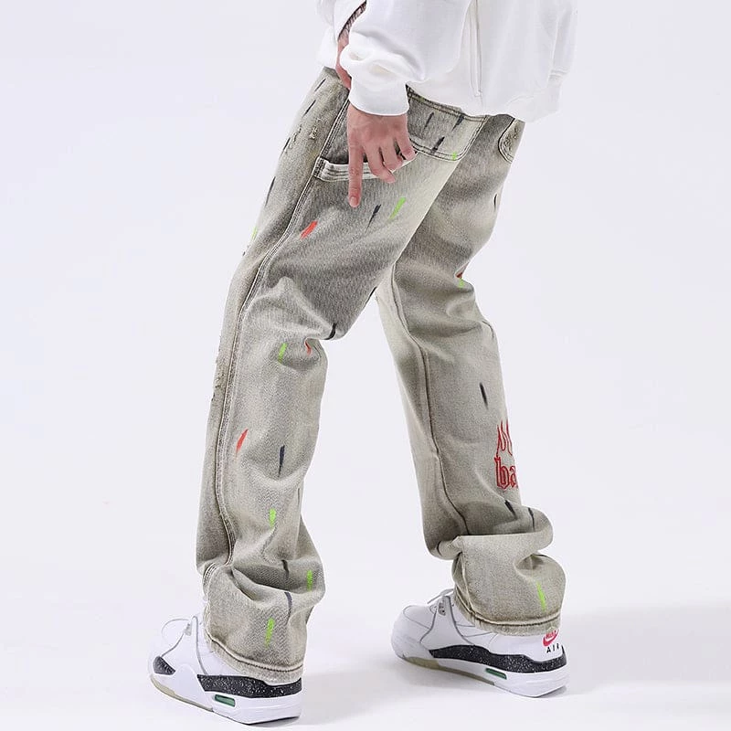 Streetgarm NEW Ski Mask Patch Embroidered Jeans 5 Streetgarm NEW Ski Mask Patch Embroidered Jeans