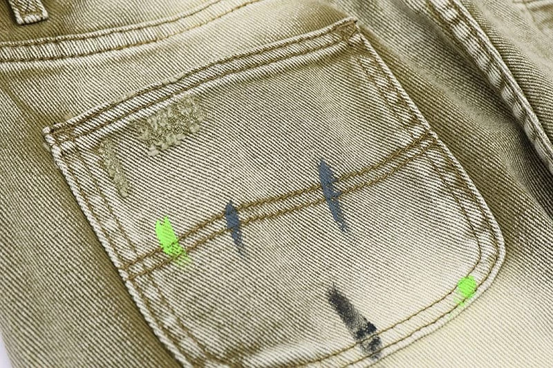 Streetgarm NEW Ski Mask Patch Embroidered Jeans 6 Streetgarm NEW Ski Mask Patch Embroidered Jeans