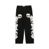 Streetgarm Skull And Five Stars Embroidered Jeans