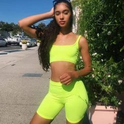 Streetgarm Stretch Crop Top + Race Shorts NEW