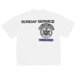 Streetgarm Sunday Service New York Jesus Is King T Shirt - White