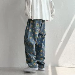 Streetgarm NEW Sunflower Graphic Printed Jeans