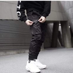 Streetgarm Techwear Ribbon Cargo Pants