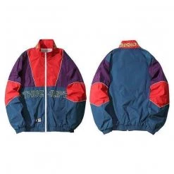 Streetgarm Thug Life Patchwork Track Jacket