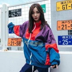 Streetgarm Thug Life Patchwork Track Jacket