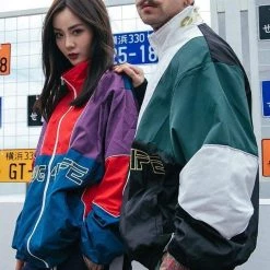 Streetgarm Thug Life Patchwork Track Jacket