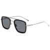 Streetgarm NEW Tony Stark Pilot Square Metal Sunglasses