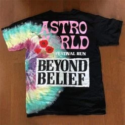 Streetgarm NEW Travis Scott Astroworld Festival Run Tie Dye Tee